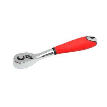 Трещотка 1/4" 157мм (резиновая ручка) CrV PROLINE 18194 18194 фото