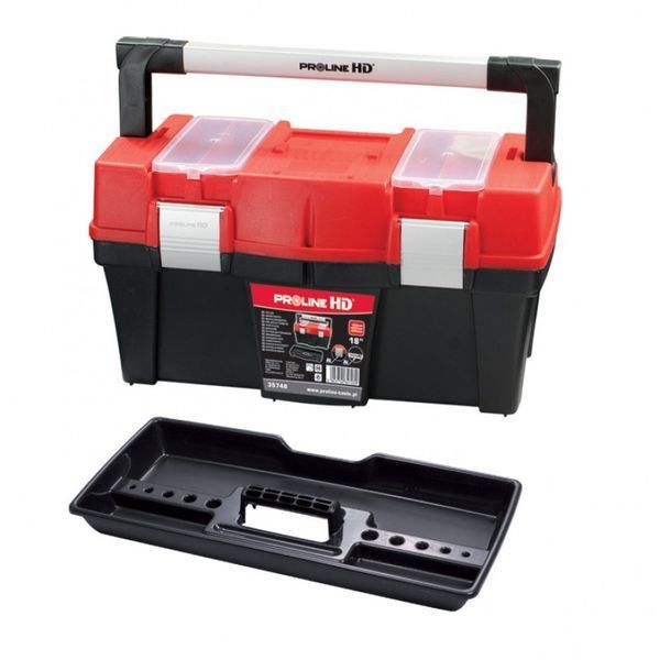 Скринька для інструментів 18", алюмінієва ручка і замки PROLINE HD 35748 35748 фото